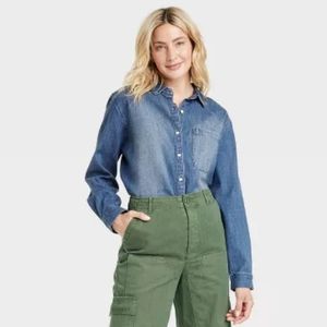 Denim Button Down Shirt